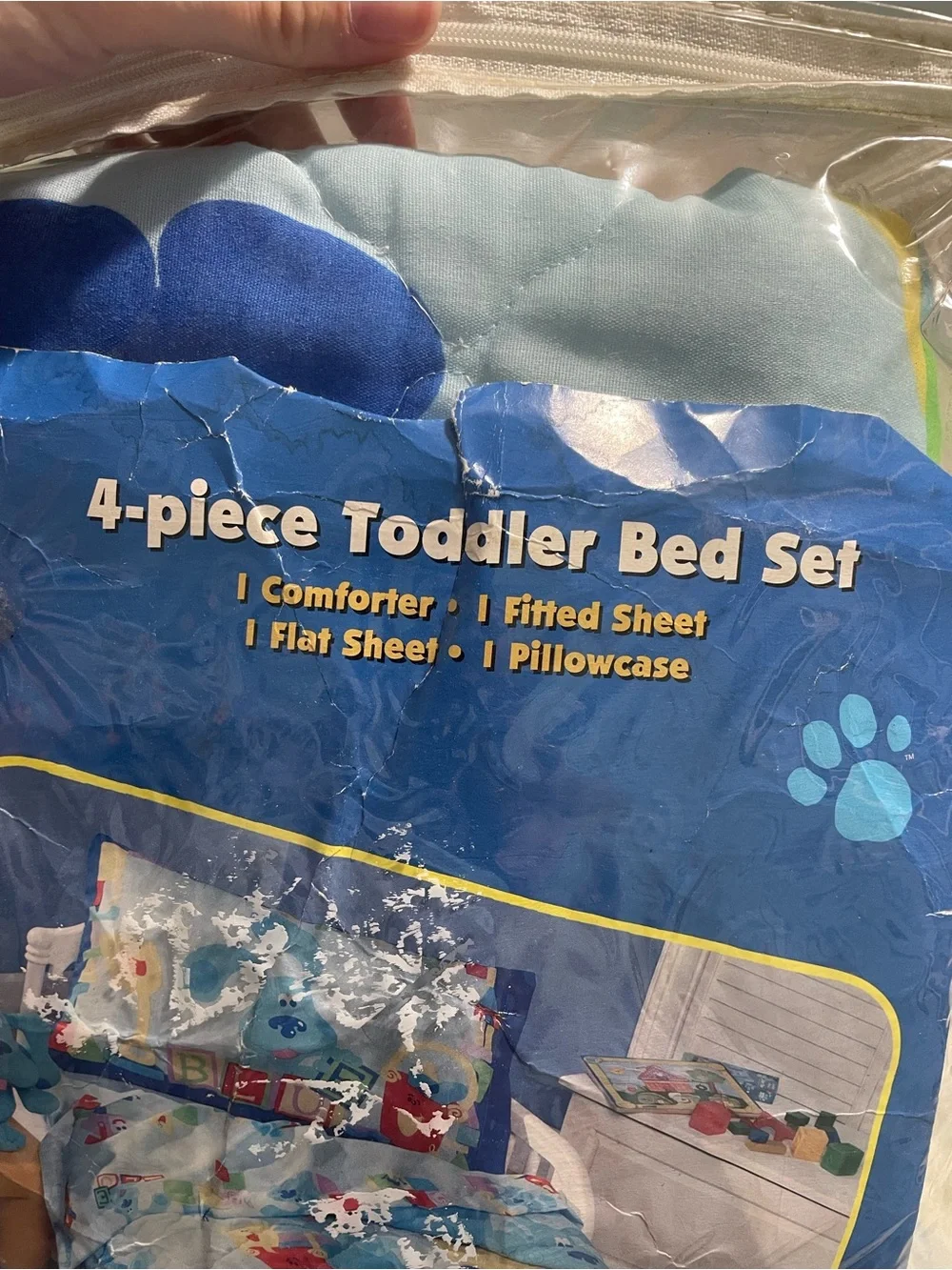 Vintage Blues Clues Toddler Bedding